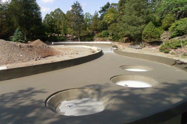 Royal Botanic Gardens - Finished shotcrete pool structure complete with CN 2000 waterproofing coating